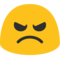 Angry Face emoji on Google